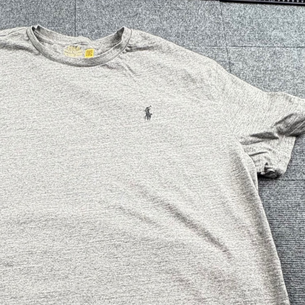 Polo Ralph Lauren Mens XXL Classic Fit Heather Gray Pony Logo T-Shirt